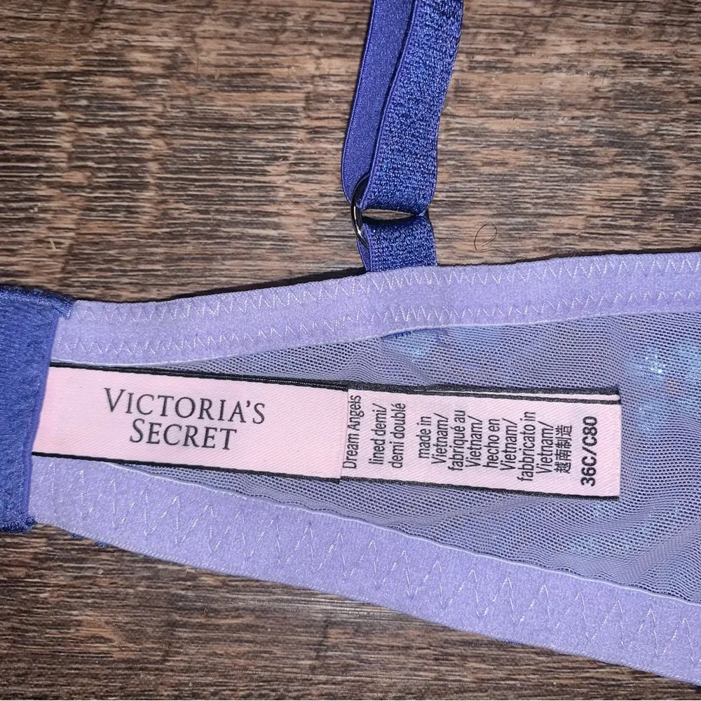 Victoria’s Secret Dream Angels Purple Lace Lined Demi 36C - Image 6