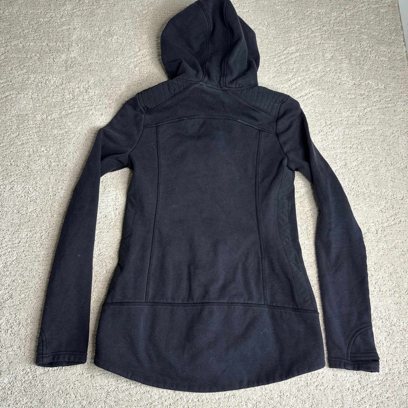 Women's Athleta XS Stronger Hoodie Full Zip Running Athletic Gym‎ - Image 5