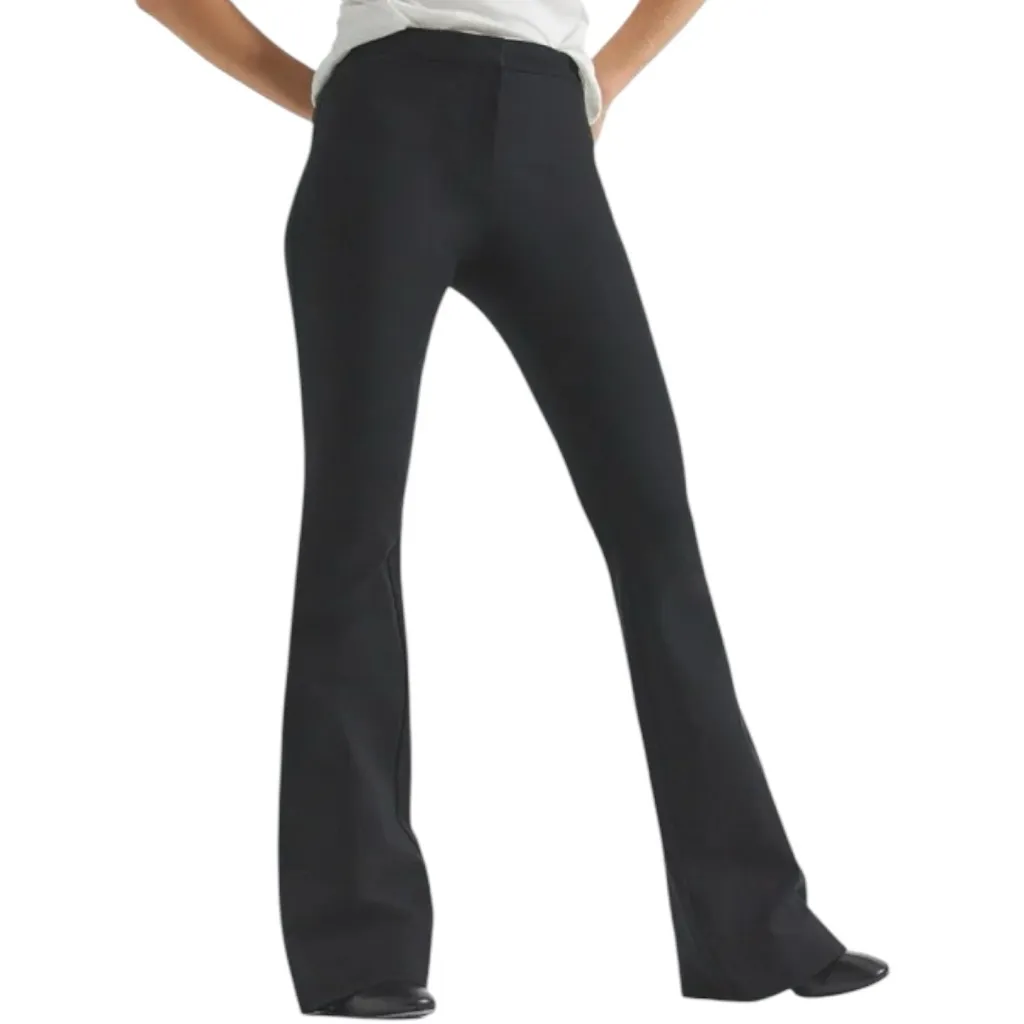 Derek Lam 10 Crosby Women’s Size 4 Black Cotton Blend Flare Trousers Pants - Image 2