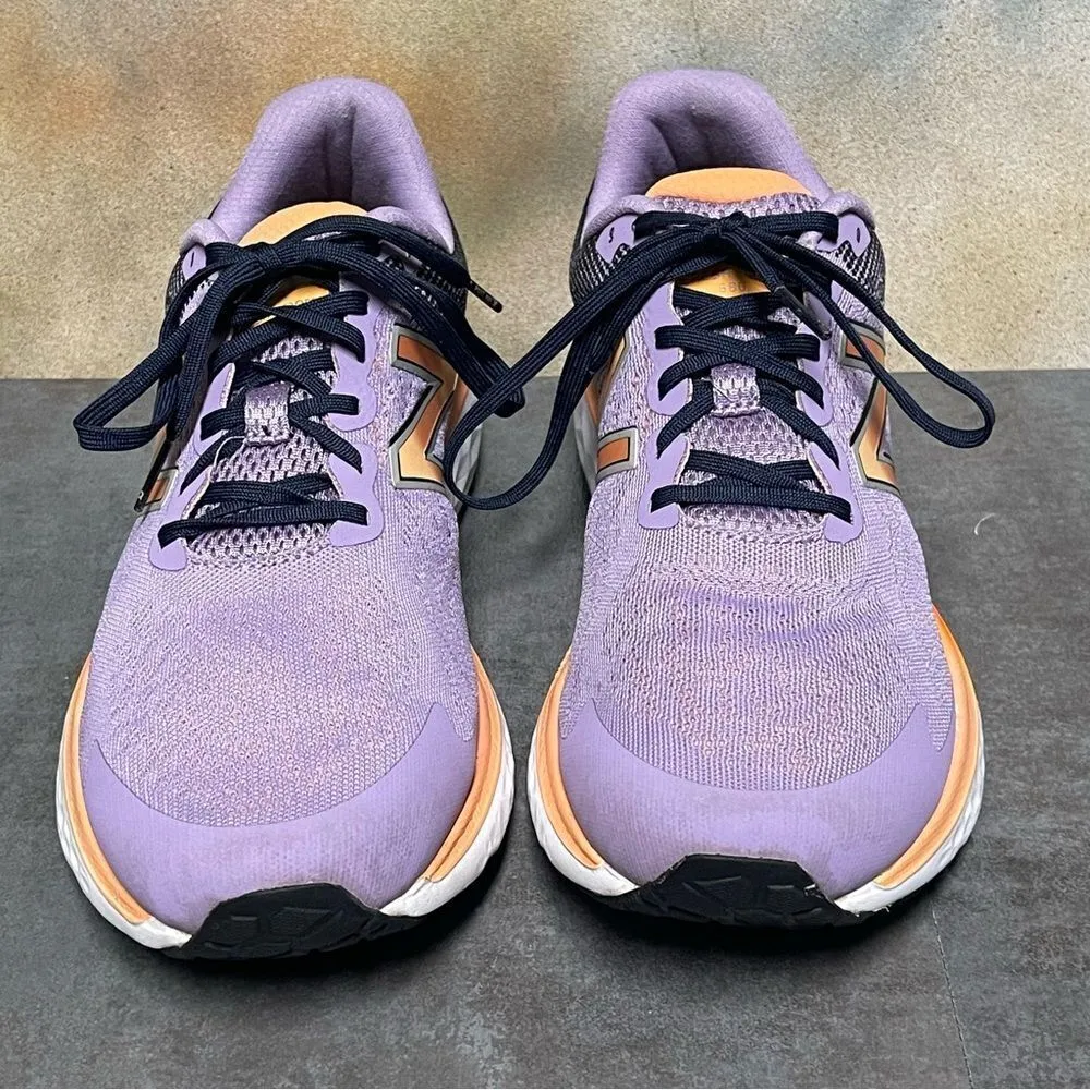 New Balance Fresh Foam 680 V7 Purple/Black/Orange Women's Running Shoes Size 11B - Image 6