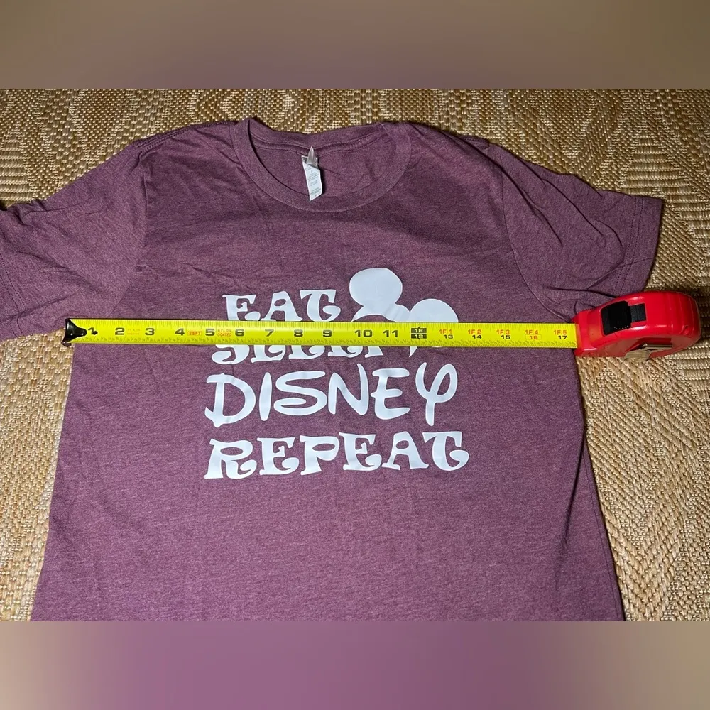Disney Women's Funny Slogan Short Sleeve Tshirt,"Eat,Sleep,Disney,Repeat"Size S - Image 4