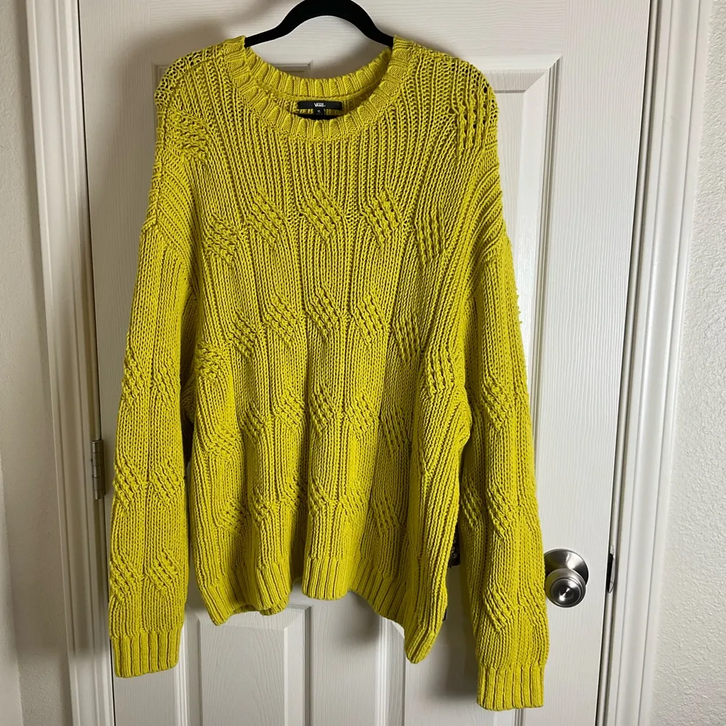 Vans Suzie Cable Crew Sweater Women’s Size X-Large - Image 3