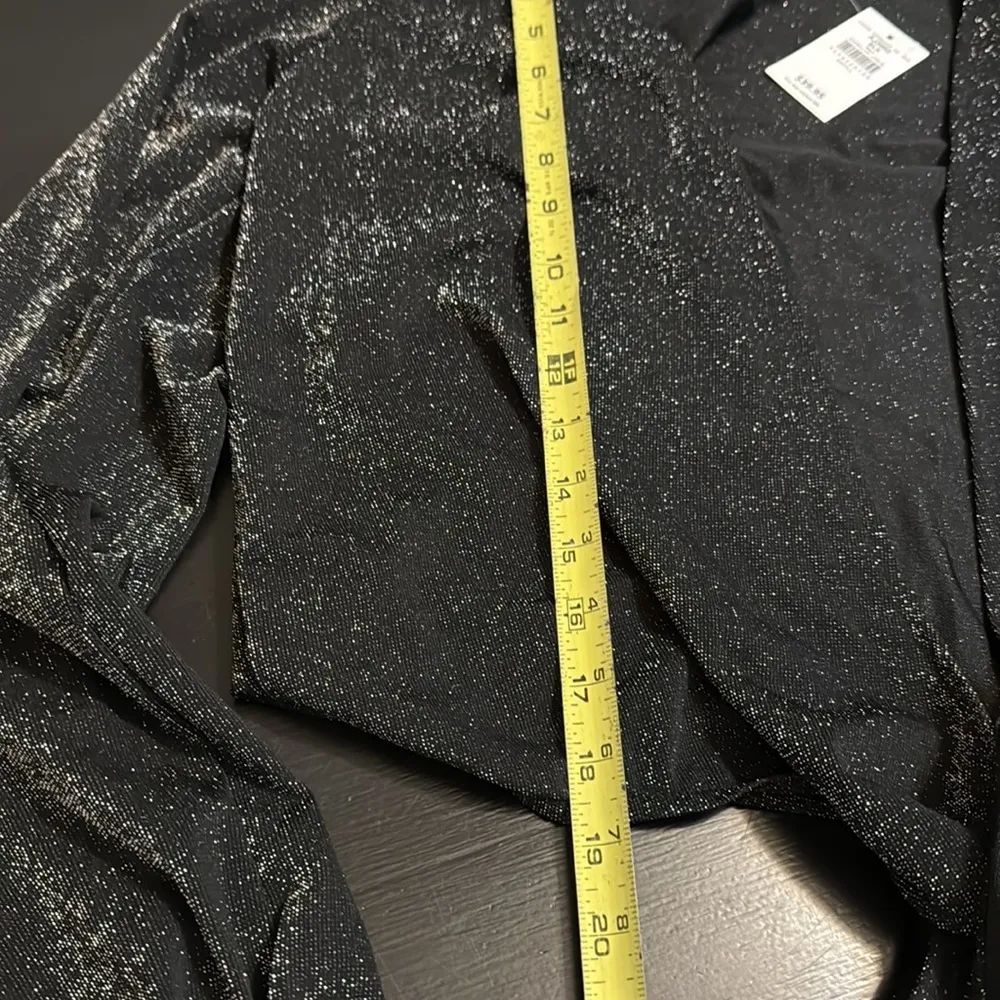 Daytrip Sparkly Black Wrap Top new with tags - Image 4