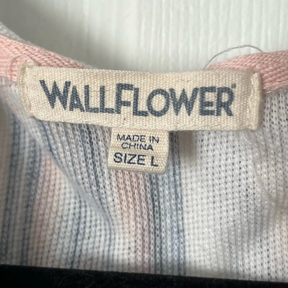 Wallflower Hooded Thin Striped Sweater - Size L - Image 4