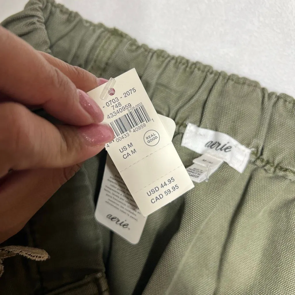 Aerie Green Mini Skirt Medium NEW - Image 7
