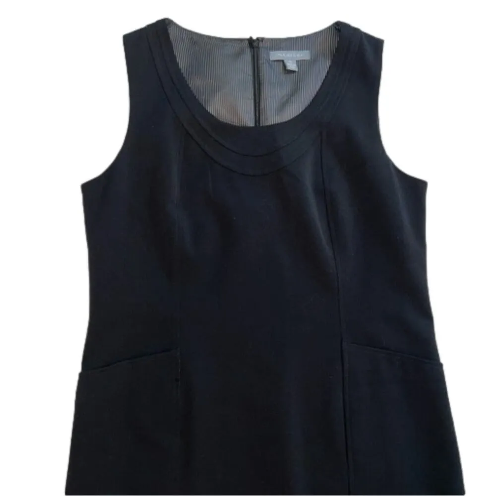 Atelier Black Sleeveless Shift Dress Pockets Worn Once Size 10 Work Professional - Image 9