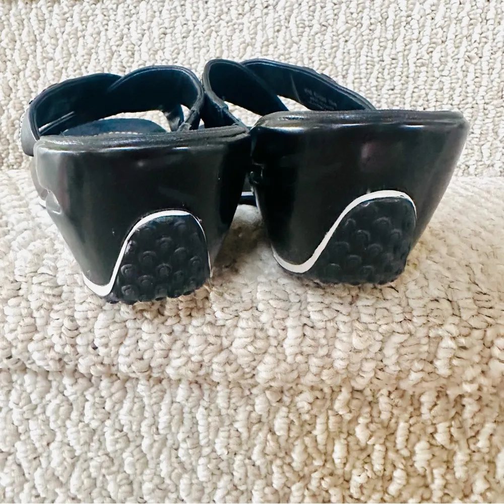 Cole Haan Nike Air Alta G Series Black Slide Wedges - Image 10