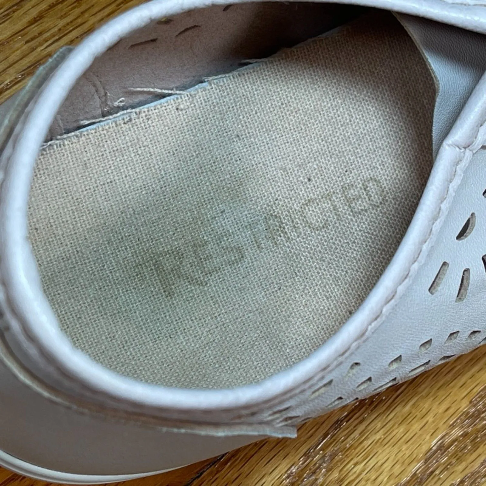 Restricted | Blush Pink Eyelet Sneakers | Size 9 - Image 10