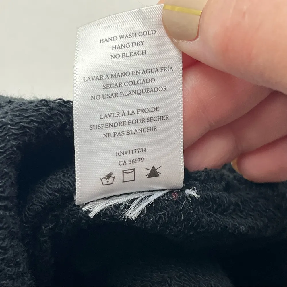 Rails Oakland Black Flocked Cobra Sweatpant Jogger Women Size XS Pull-On Pockets - Image 6