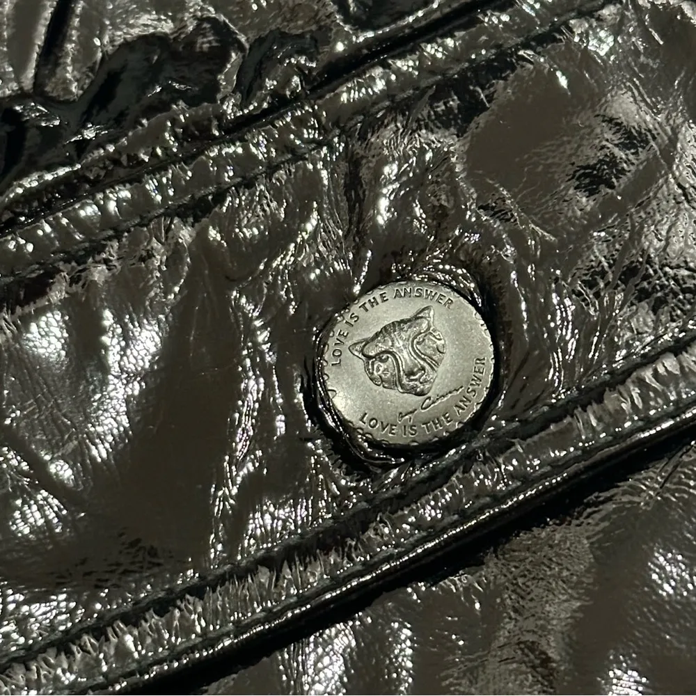 NWOT Lita By Ciara Leather cropped utility jacket in black - Image 15