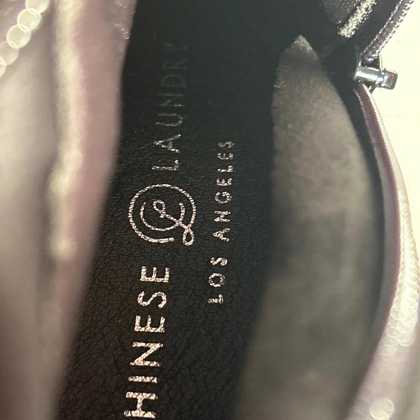 Chinese Laundry Black Suede Lace Up Back Chunky Heel Over The Knee Boots Size 8 - Image 7