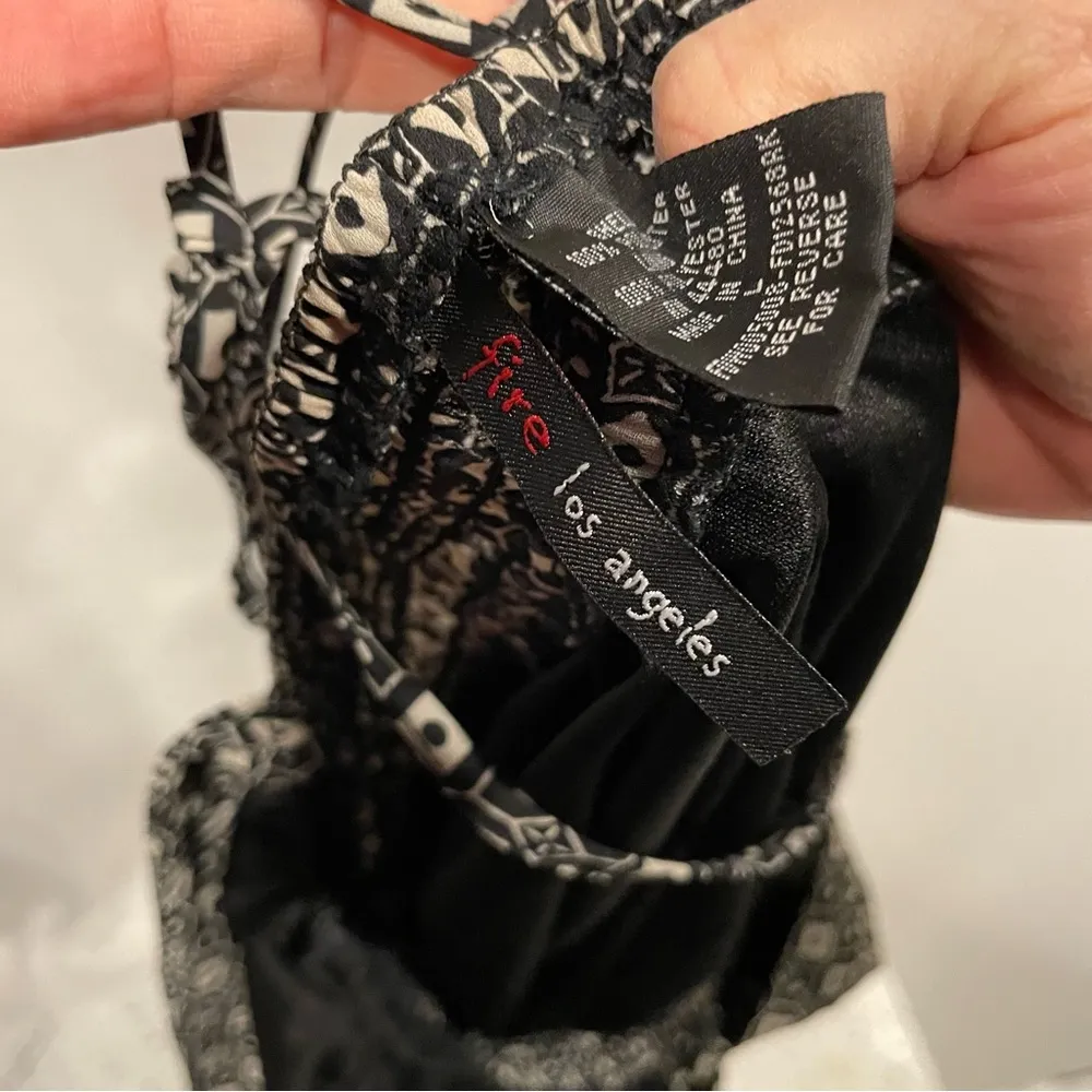 Fire Los Angeles maxi tie strap babydoll dress boho whimsigoth mermaid festival - Image 8