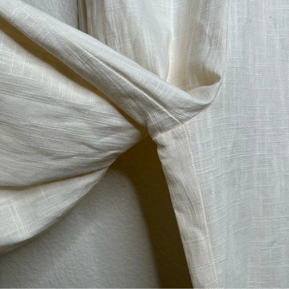 STAUD NWT  wide leg linen blend jumpsuit cream 2 - Image 6