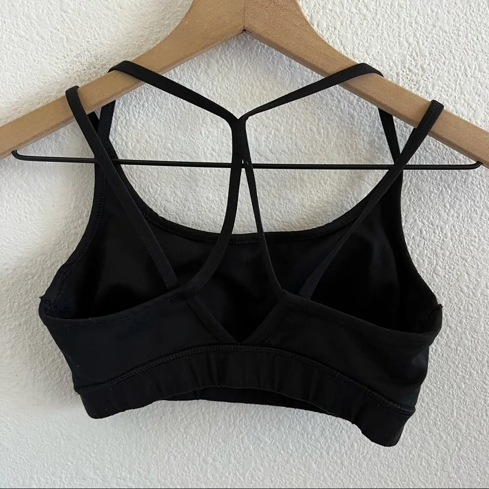 Splendid Strappy Black Active Padded Sports Bra Pull On XS - Image 2