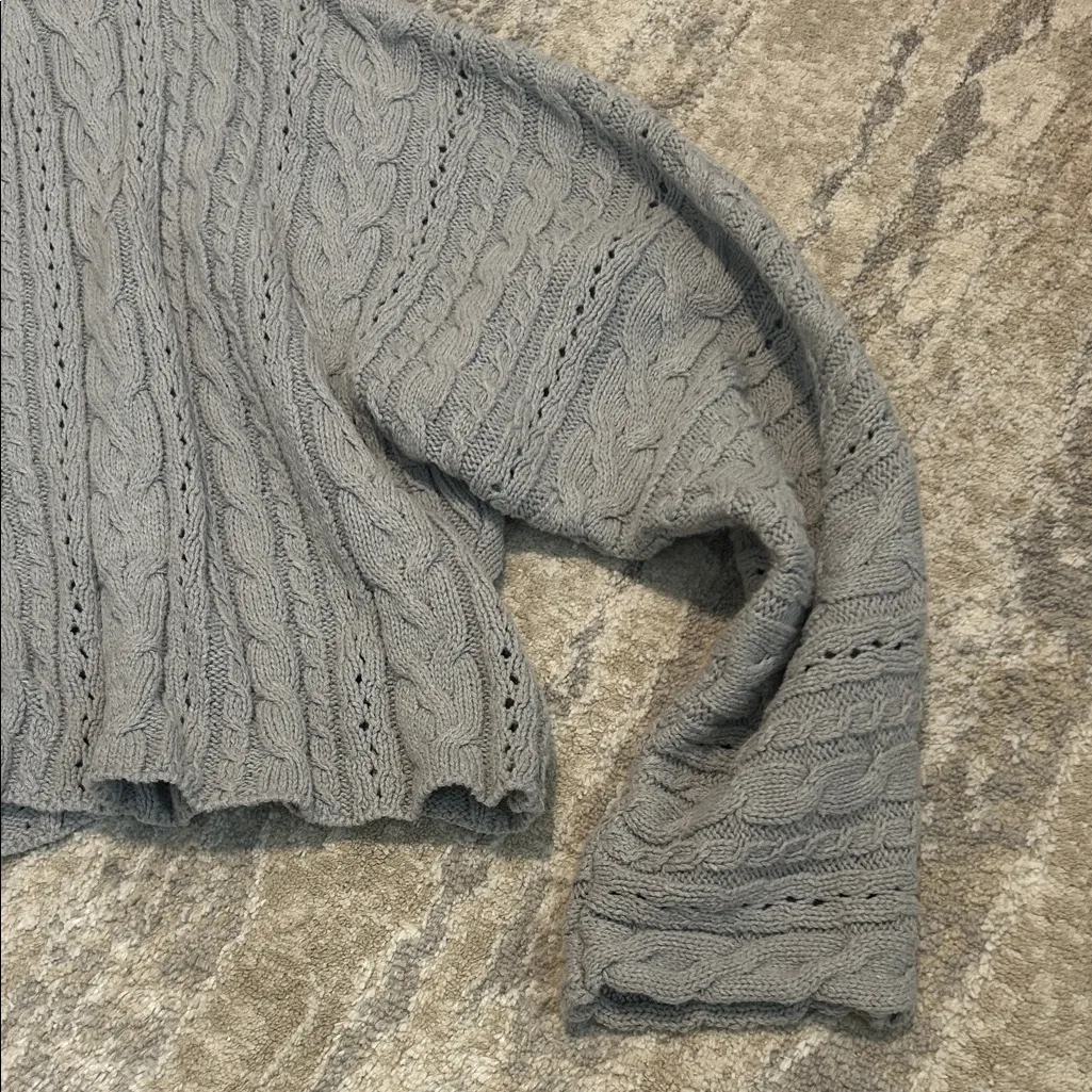 forever 21 grey cropped cardigan - Image 4