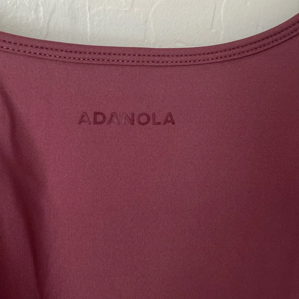 Adanola ultimate low cross back unitard burgundy XL NWT - Image 10