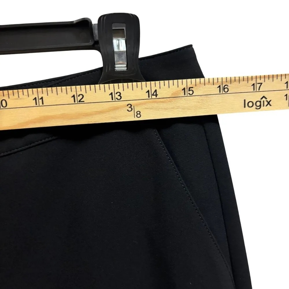 St. John Caviar Black Cropped Dress Pants Size 6 - Image 5