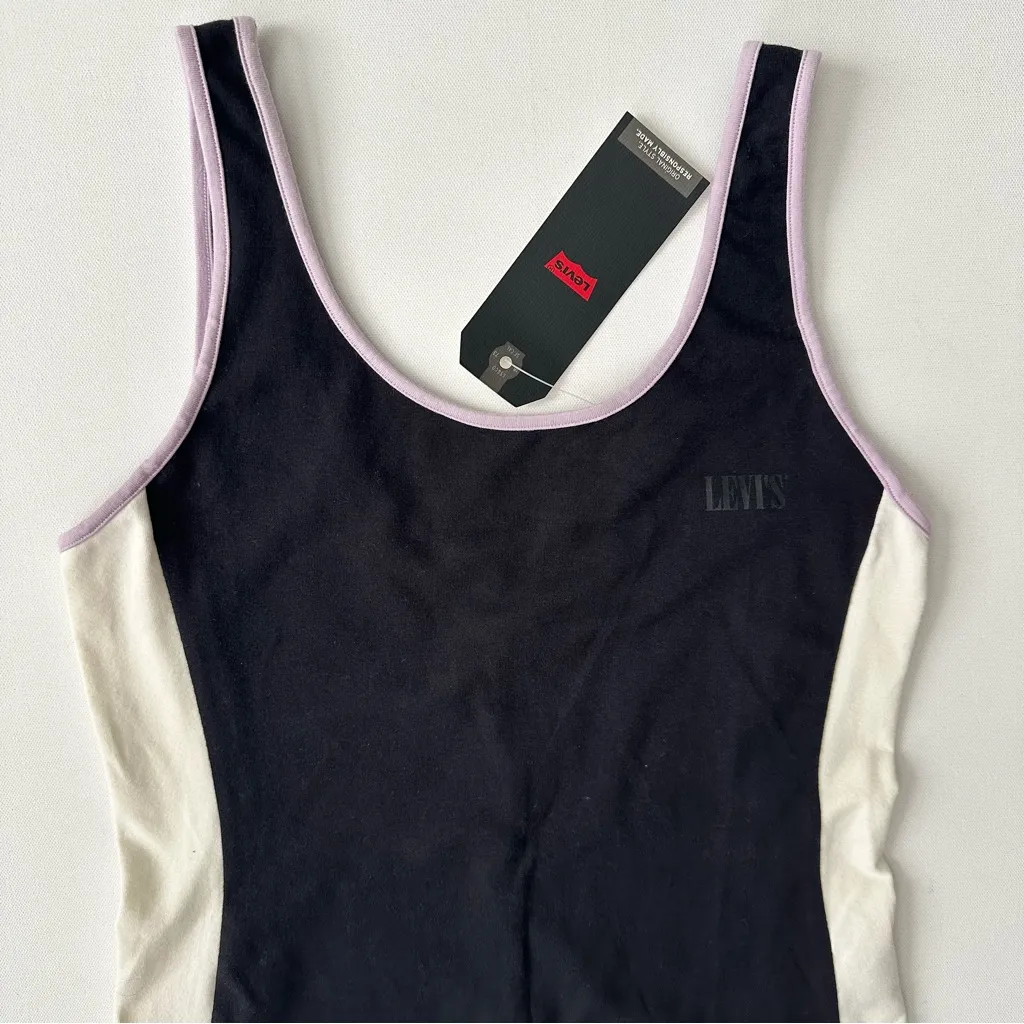 Levi's Colorblock Panel Bodysuit Size M Women - Image 2