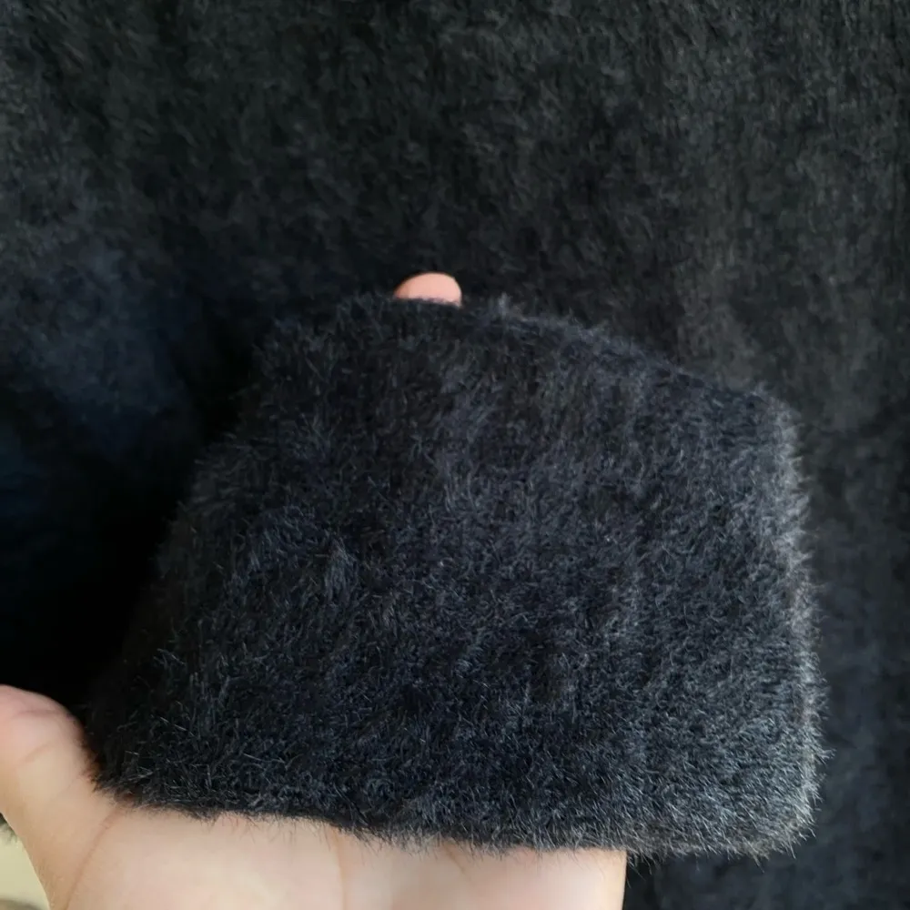 LPA REVOLVE  sweater dress    Black Mock Neck Long Sleeve Bodycon Dress - Image 7