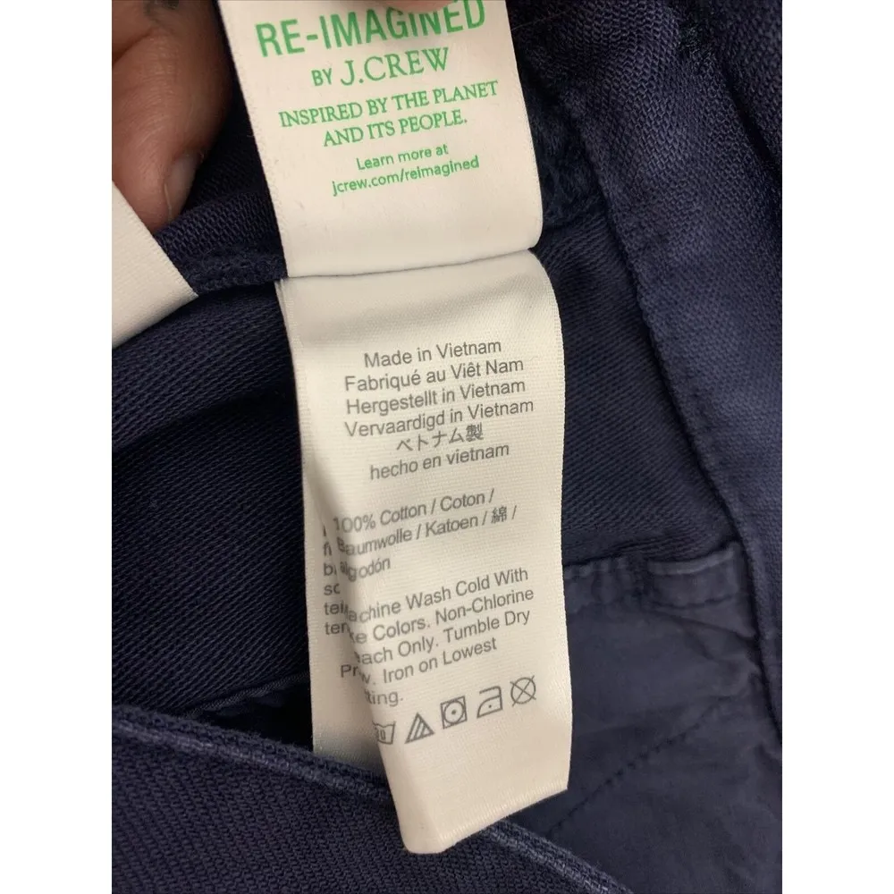 Womens Size 2P J.Crew Navy Blue Twill Straight Leg Pants NWT - Image 5