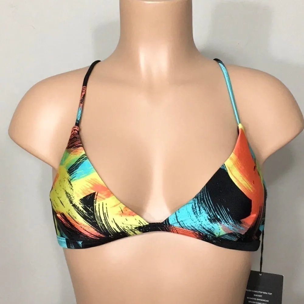INSIGHT brush cameo pop triangle bikini top. NWT Yellow Size undefined - Image 4