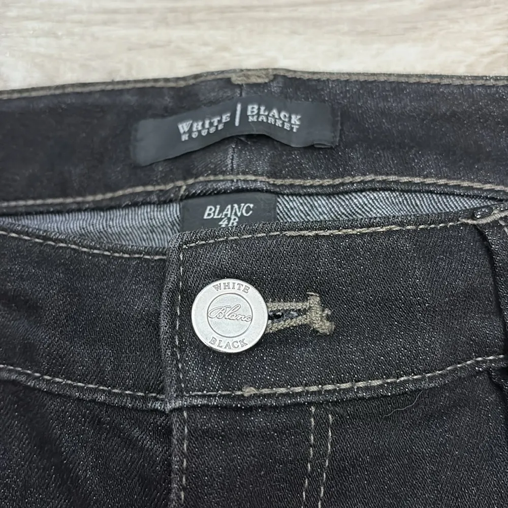 White House Black Market Black Boot Leg Blanc Women's Black Jeans Size 4R - Image 5