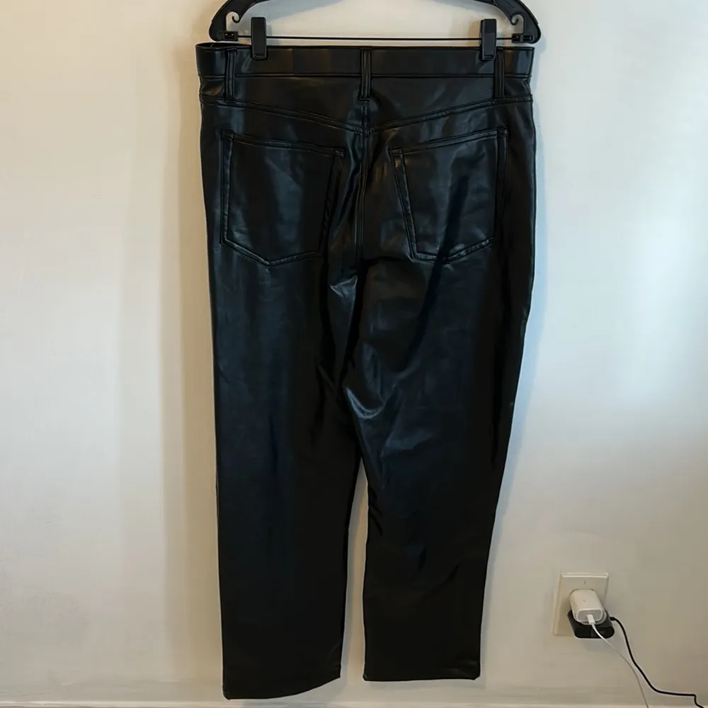 Abercrombie & Fitch Curve Love 90’s Straight Faux Leather Pants - Image 5