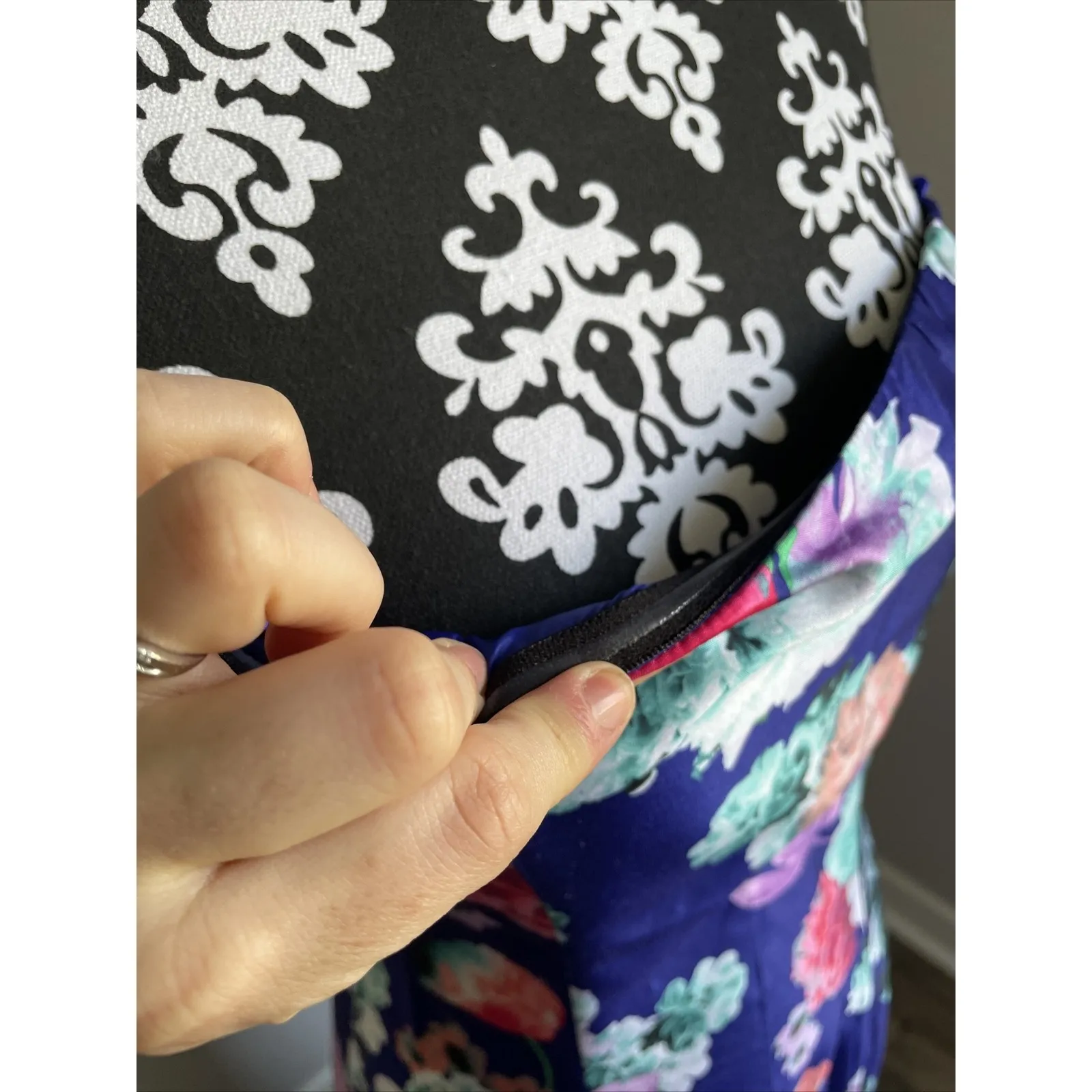 NEW My Michelle Floral Mermaid Sz 5 Off the Shoulder‎ Lace Up Back Mermaid Dress - Image 5