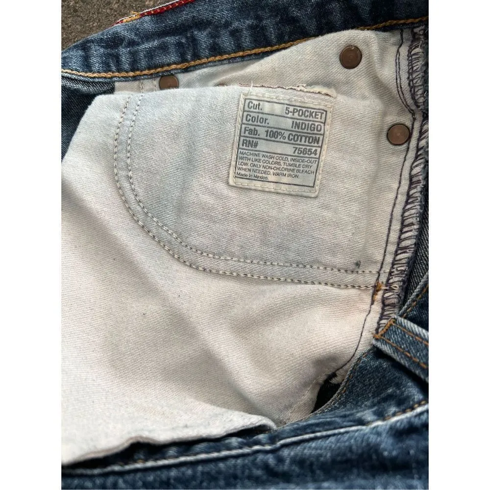 Abercrombie and Fitch  Flare Mid-rise Button Fly Denim Jeans size 2 - Image 8