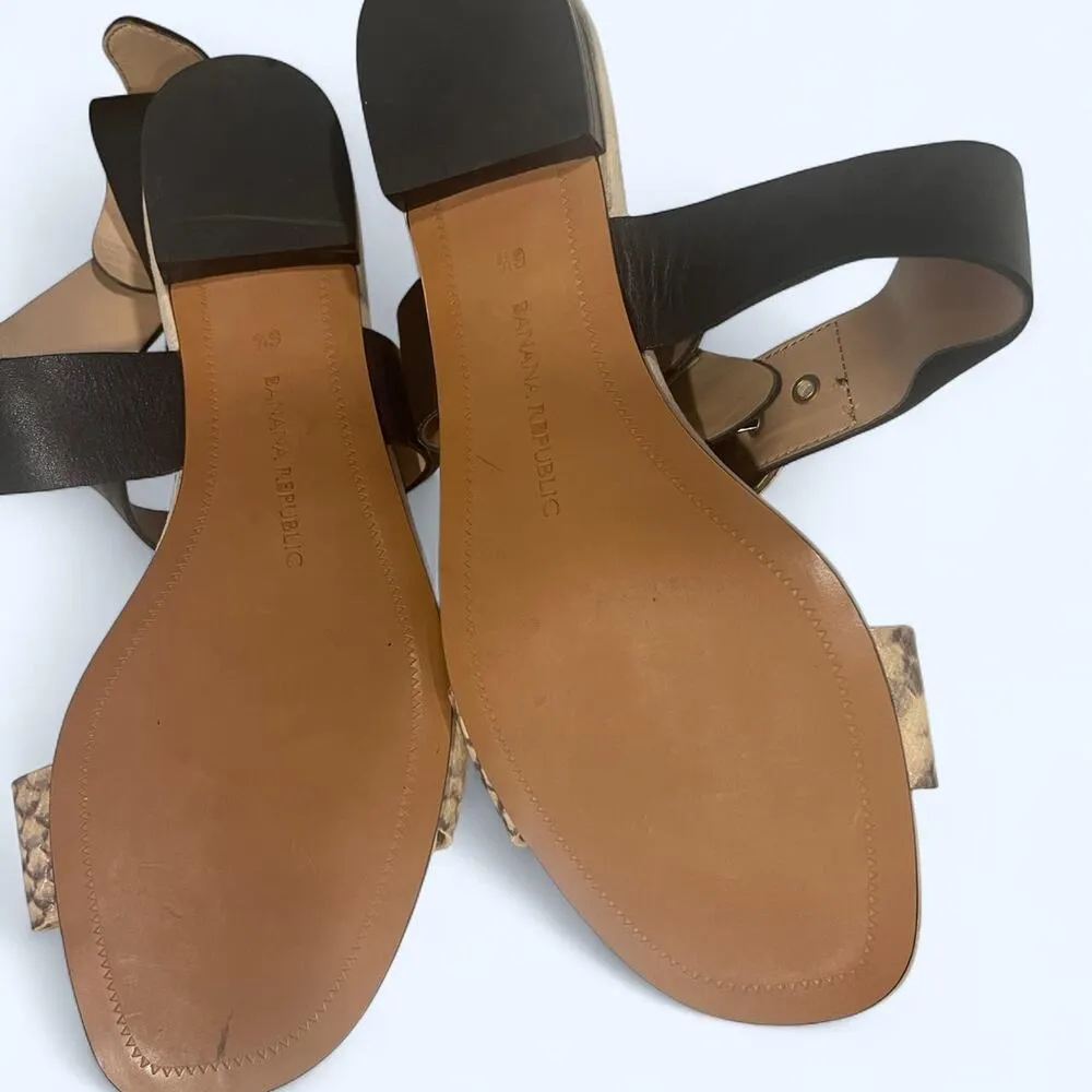 Banana republic snake print leather - Image 4