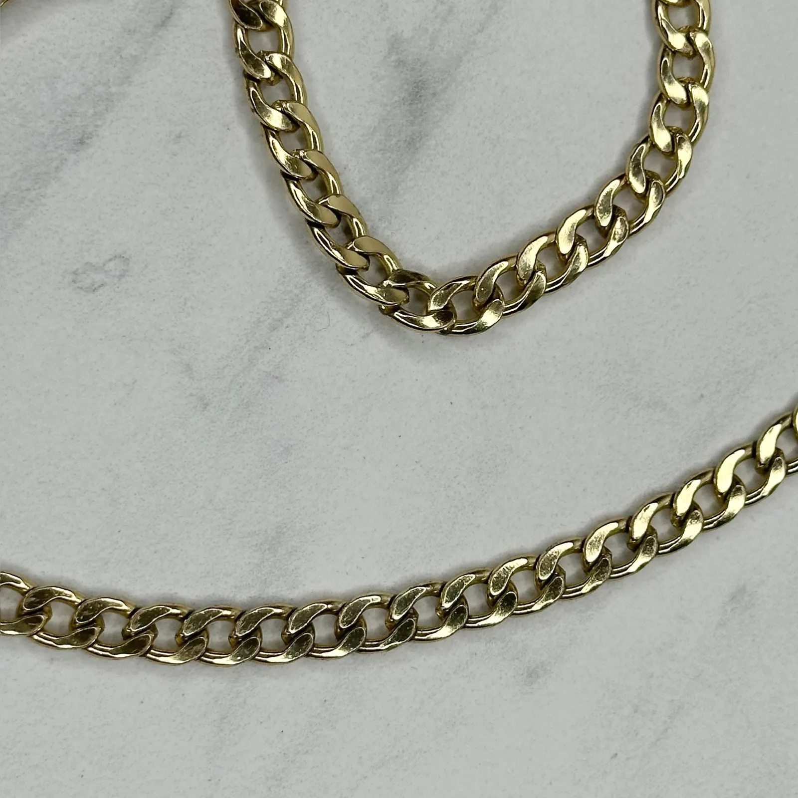 Gold Tone Flat Chain Link Purse Handbag Replacement Strap ✨ - Image 8