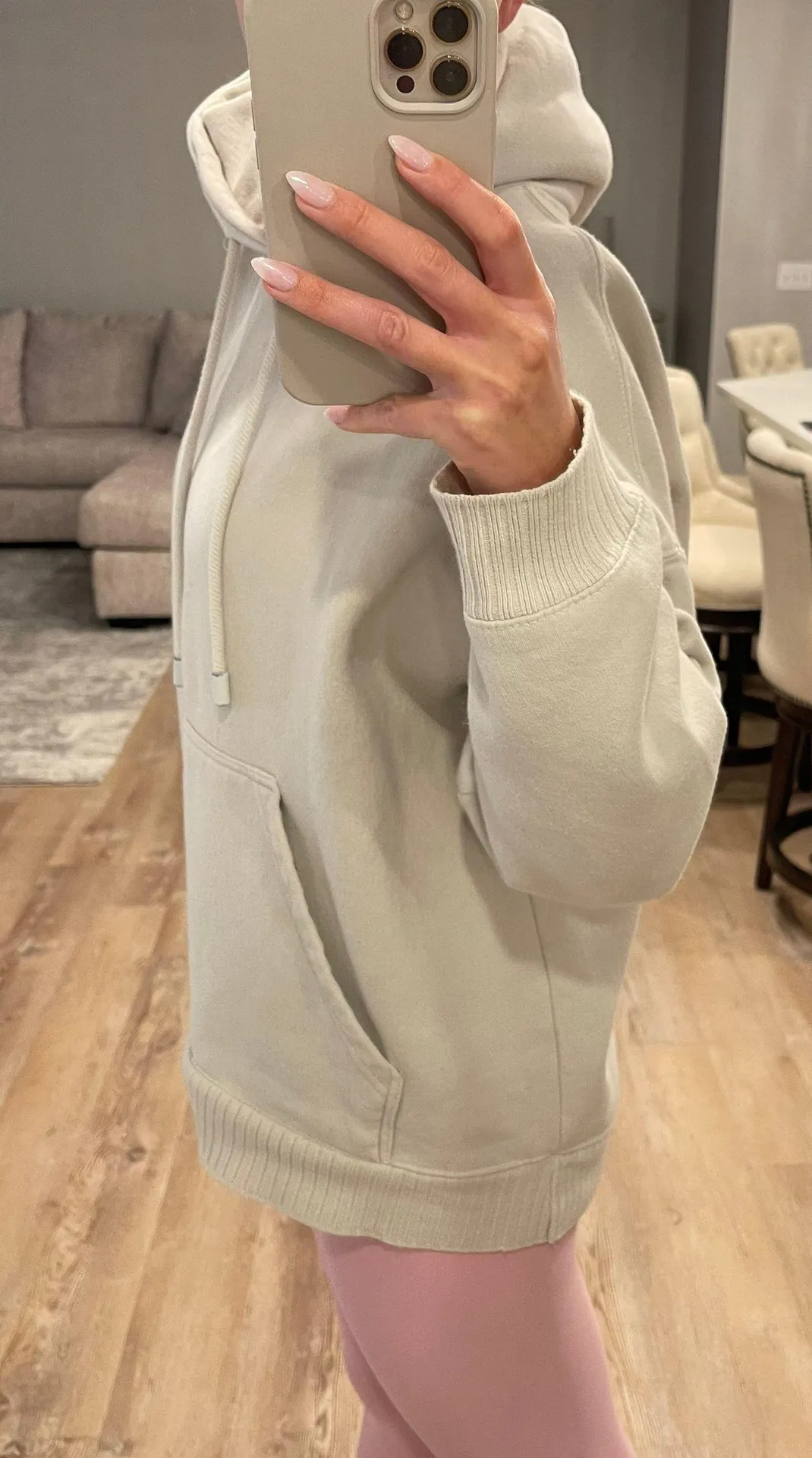 ZARA Cream Hoodie - Image 4
