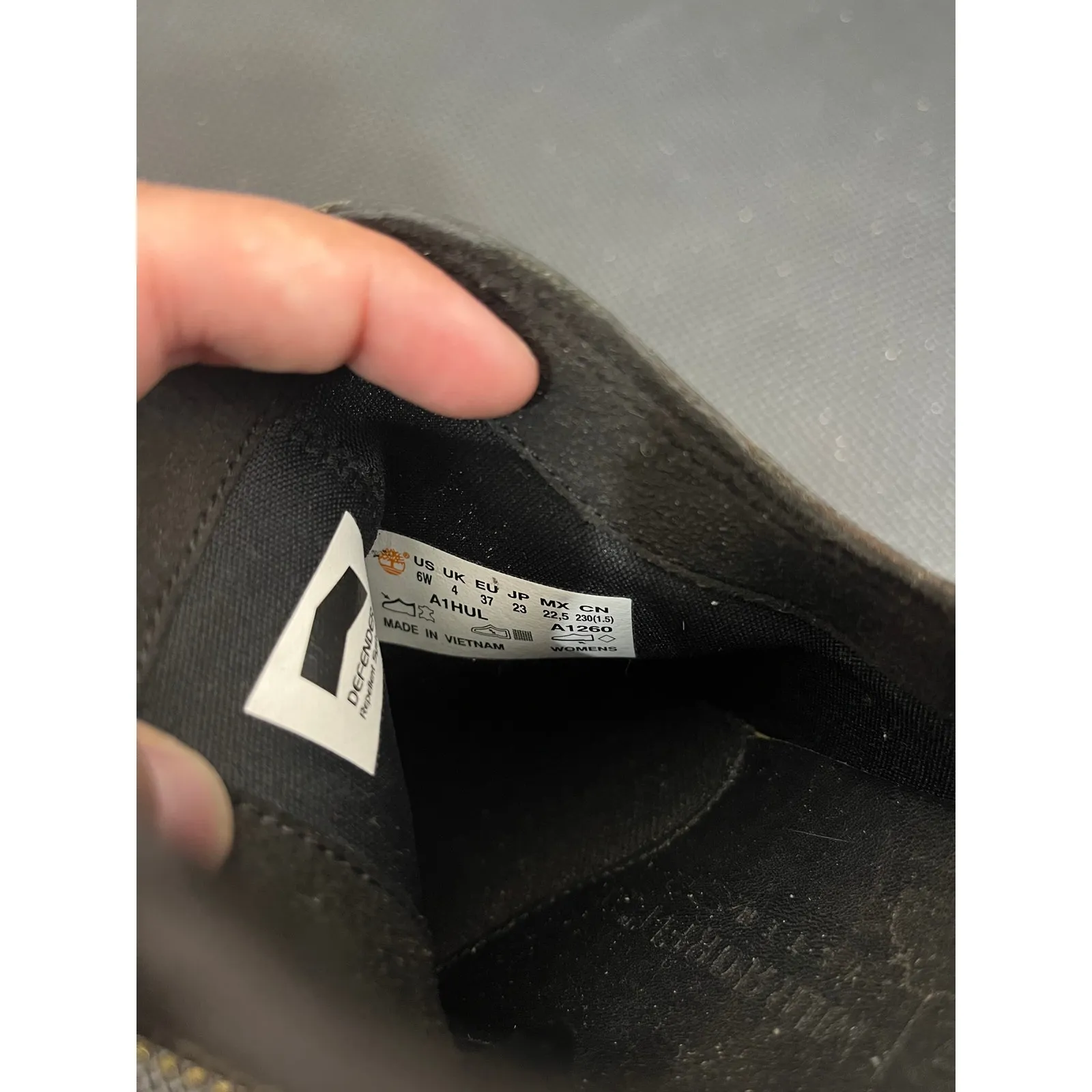 Timberland Women's Somers Falls‎ Ankle Boot Black Leather Waterproof Size 6 Wide - Image 7