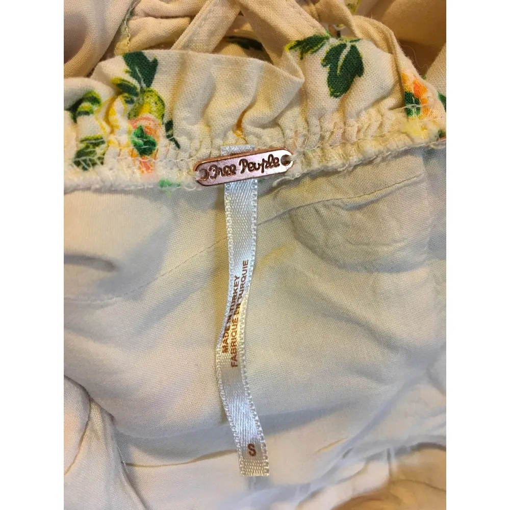 Free People Women Size Small Cactus Flower Lemon Like a Lady Mini Dress - Image 6