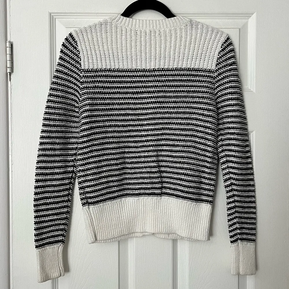 Banana Republic Striped Snap-Front Cardigan - Size M - Image 4
