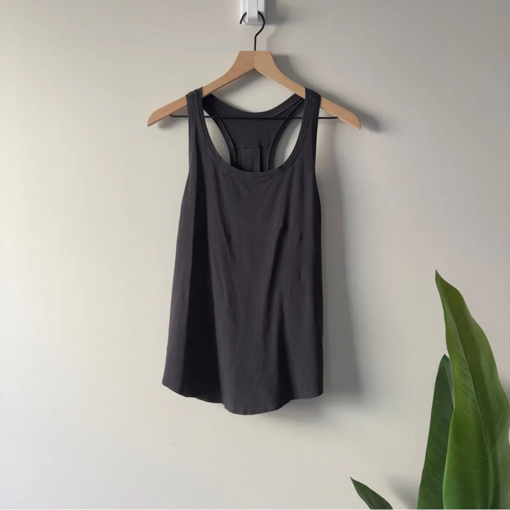 Lululemon Love Tank *Pleated in Black (First Release) Sleeveless Top Pima Cotton - Image 3