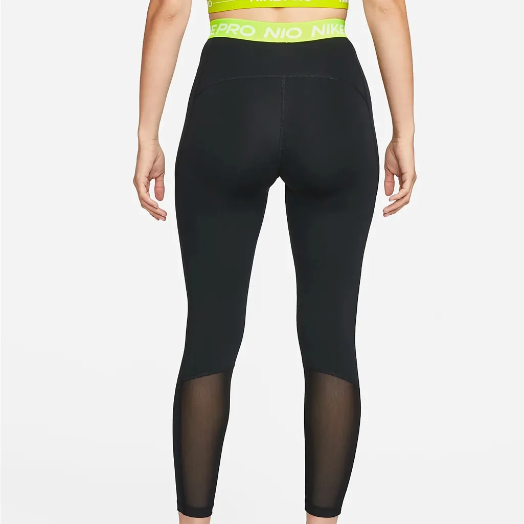 NWT Nike Pro Women's Mid-Rise Crop Leggings (Plus Size) SZ-1X - Image 7