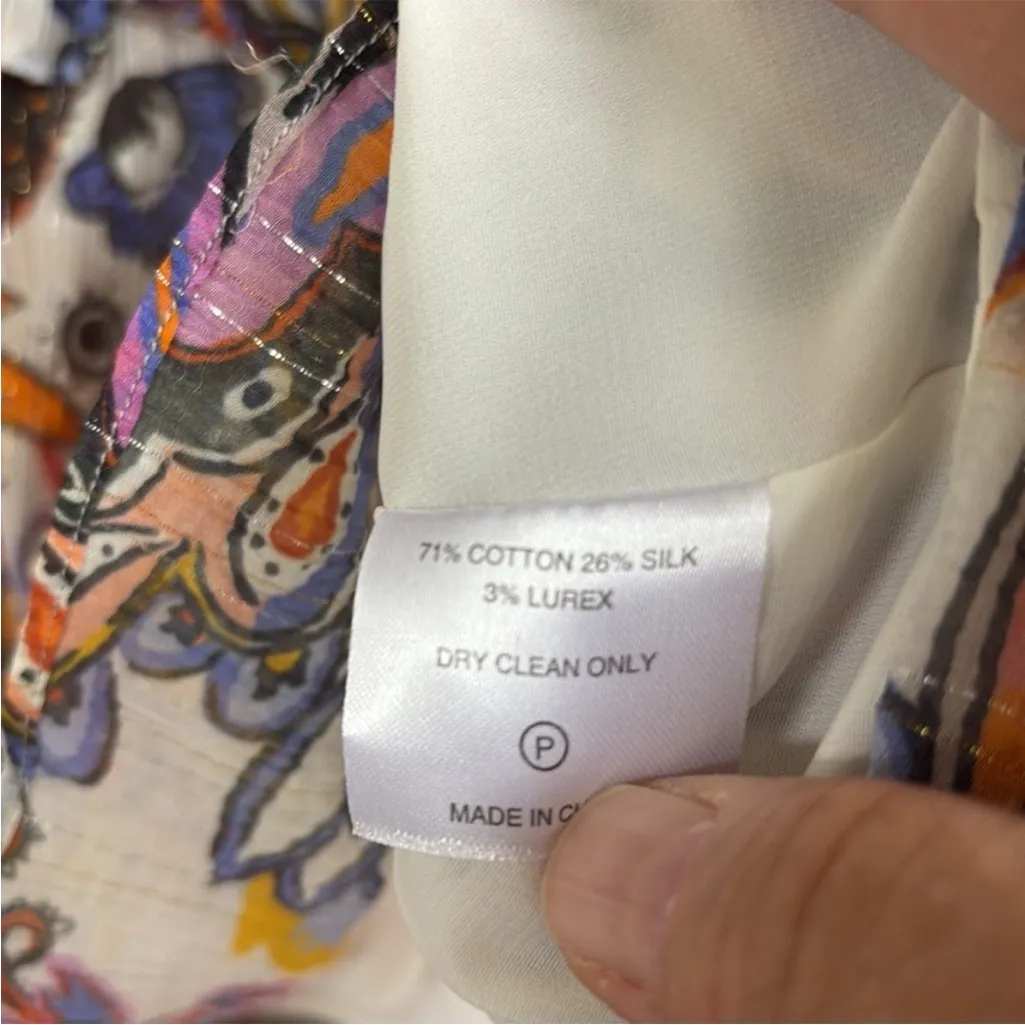 EUC Marie Oliver Silk Blend Floral Ruffle
Collar Dress Size XS Retail $398.00 - Image 7