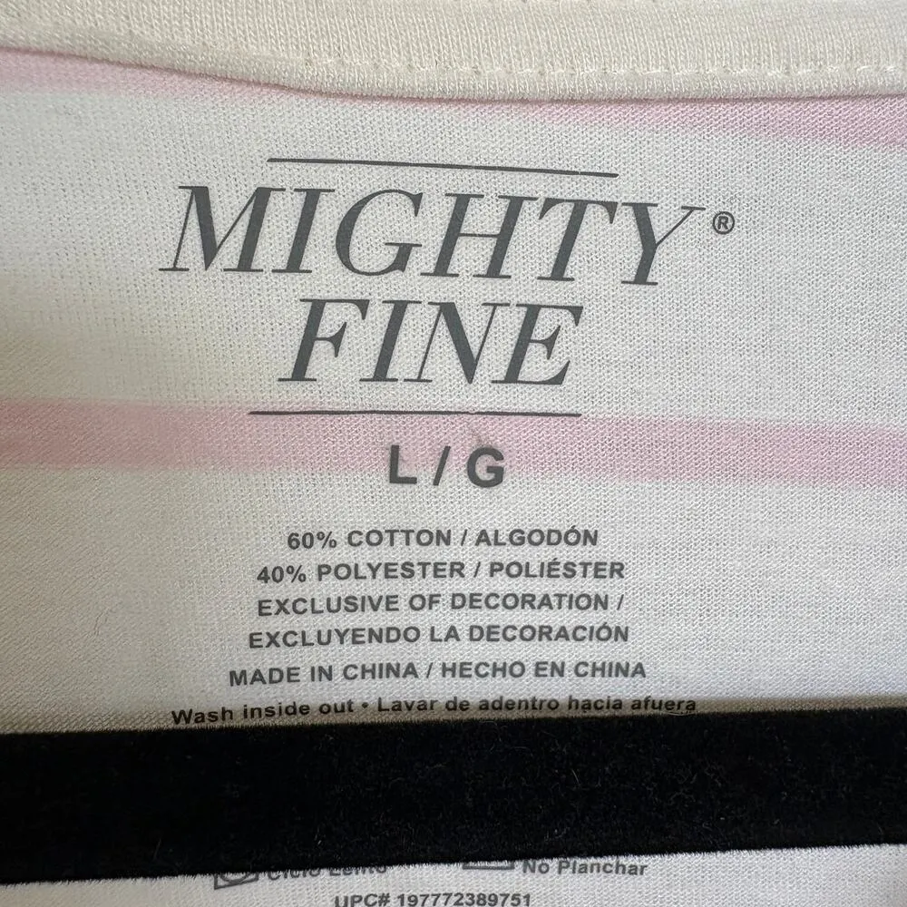 His Loss Indie Sleeze Graphic Tee Striped Valentine T-Shirt Sexy Funny Large - Image 6