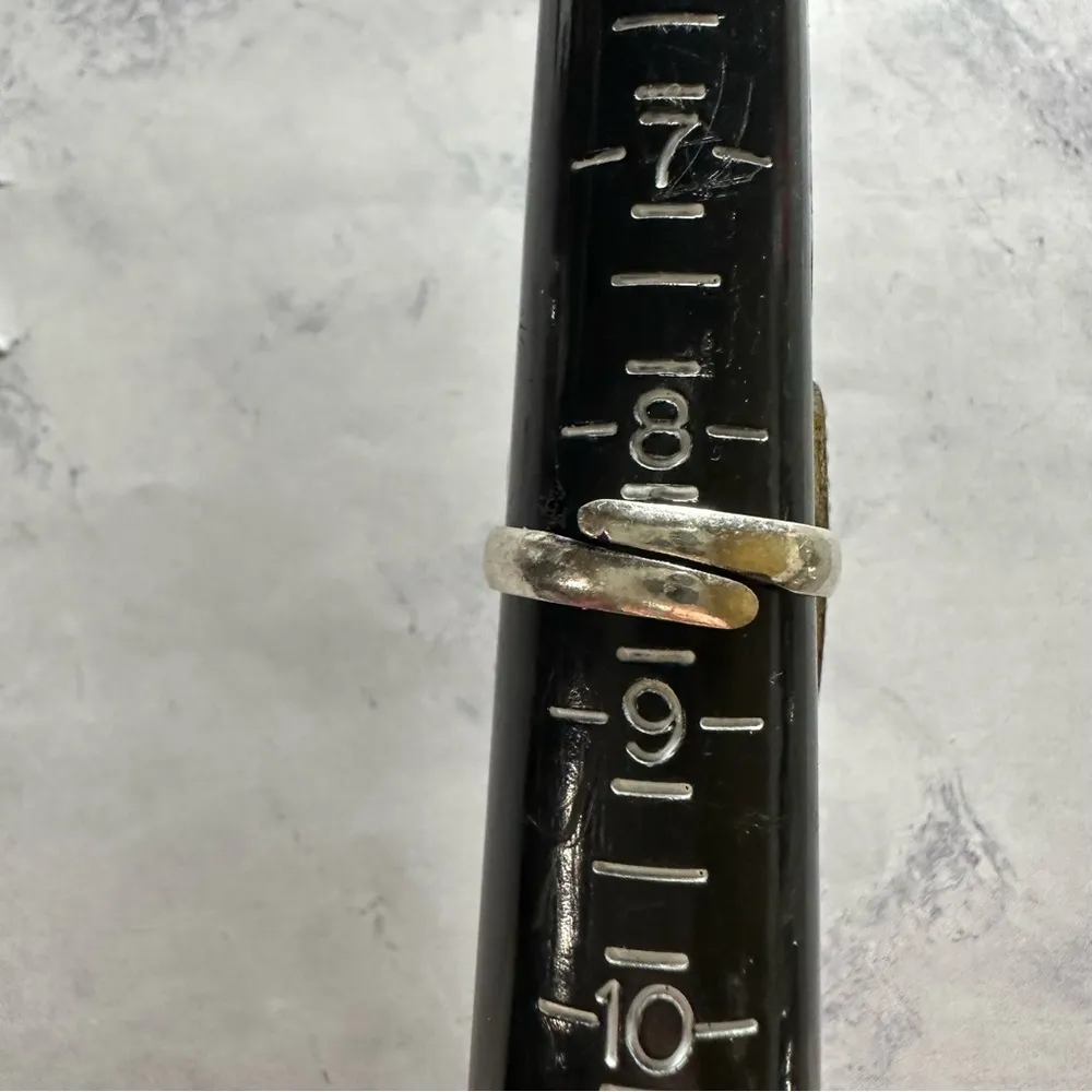 Mahogany Obsidian Genuine Stone 925 Sterling Silver Ring - Image 2