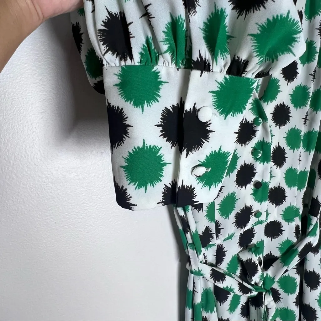 LA Doublej Super Smokin Hot Dress Black & Green Sz XL - Image 9