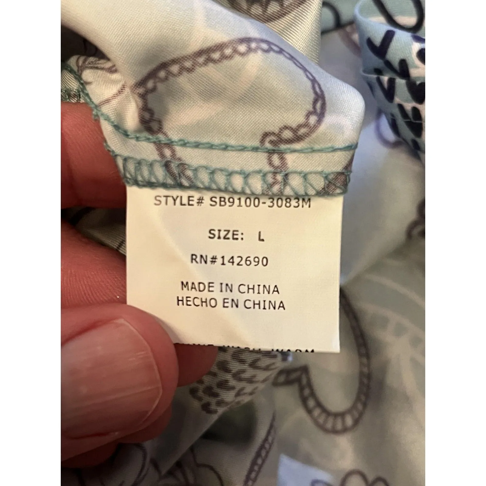 I Love Scrubs Shirt Womens Large Blue Heart V Neck Scrub Tunic Top Medical - Image 6