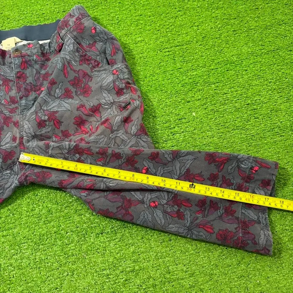 Duluth Trading Women's Size 10 Gardening Outdoor Capri Pants Plants Floral - Image 2