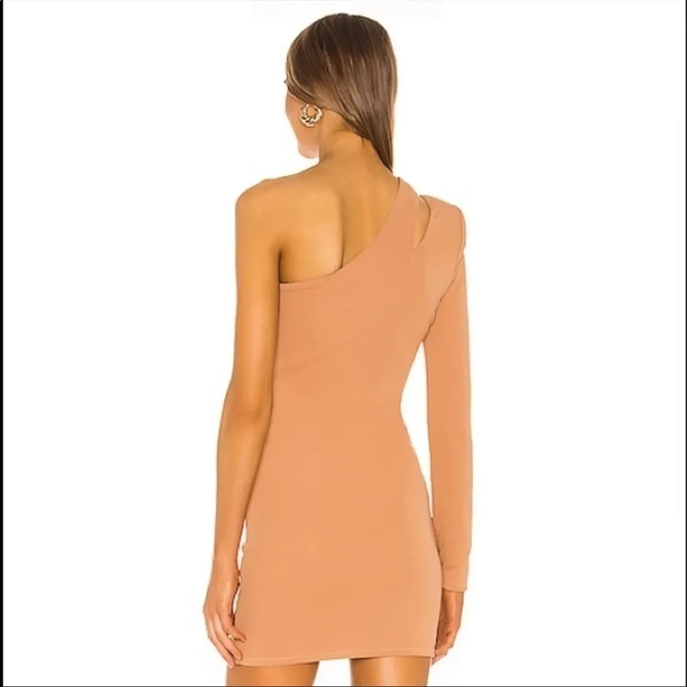 NWT NBD Devyn One Shoulder Mini Dress in Nude Size‎ Small - Image 13