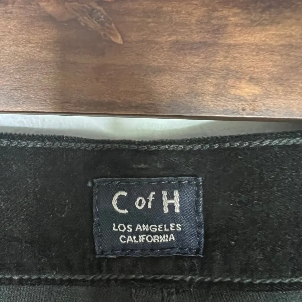 Citizens of Humanity Rocket High Rise Skinny Velour Velvet Black Pants Size 31 - Image 8