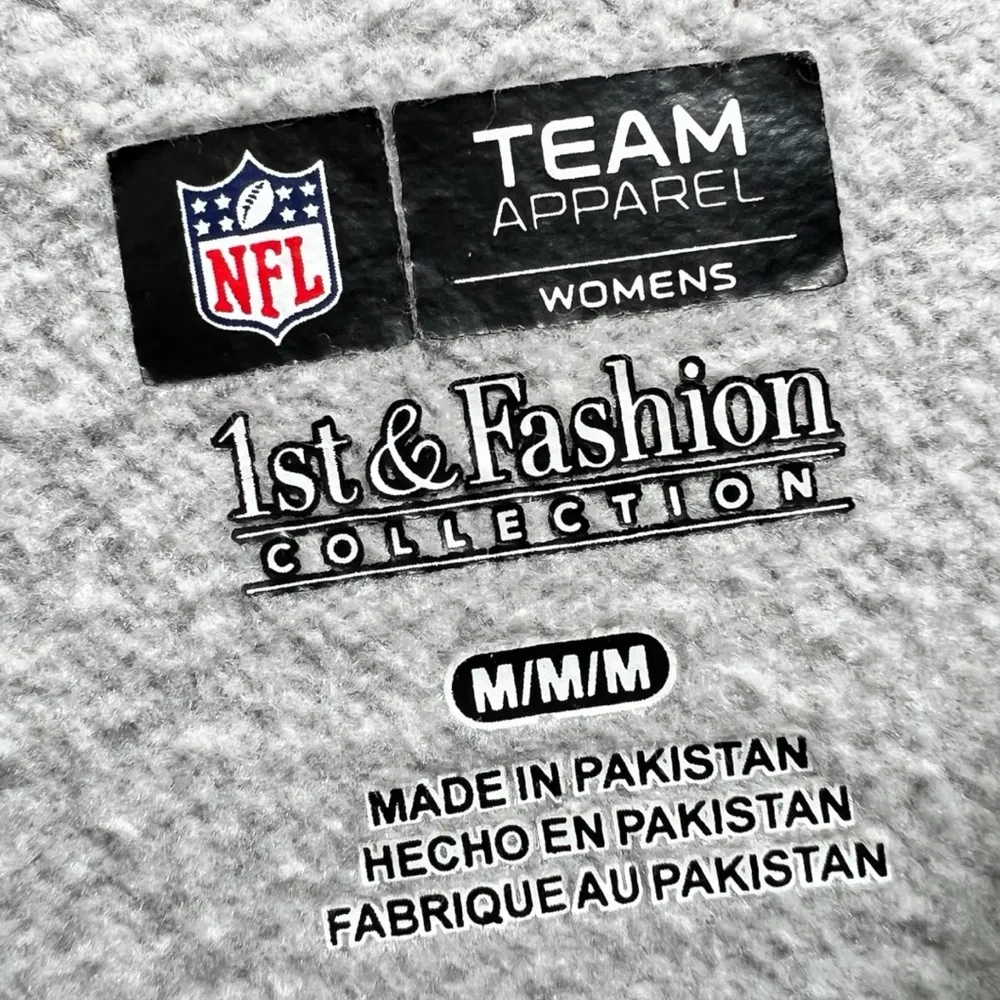 Women's Medium Green Bay Packers NFL Team Apparel Full Zip Hoodie, Gray - Image 6