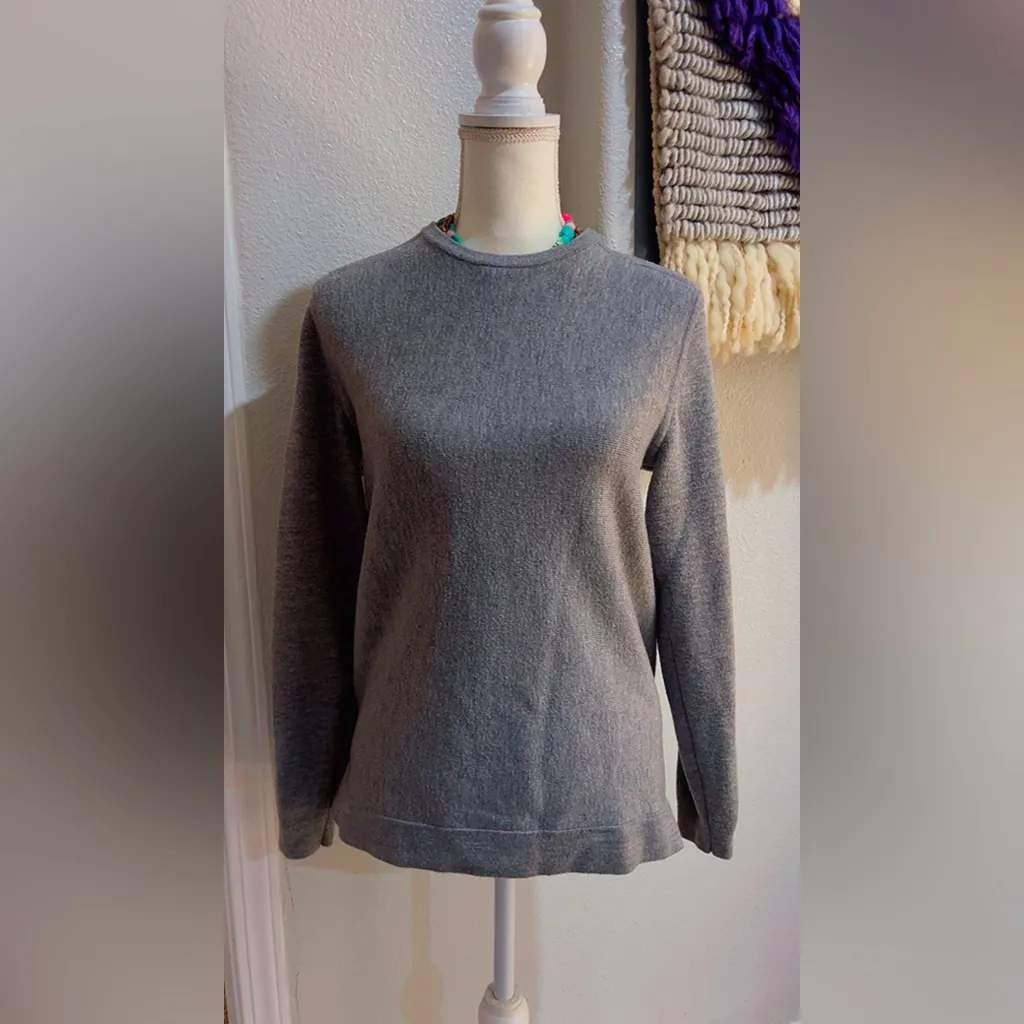 Lululemon Athletica The Sweater Life Heathered Medium Grey Pullover - Image 6