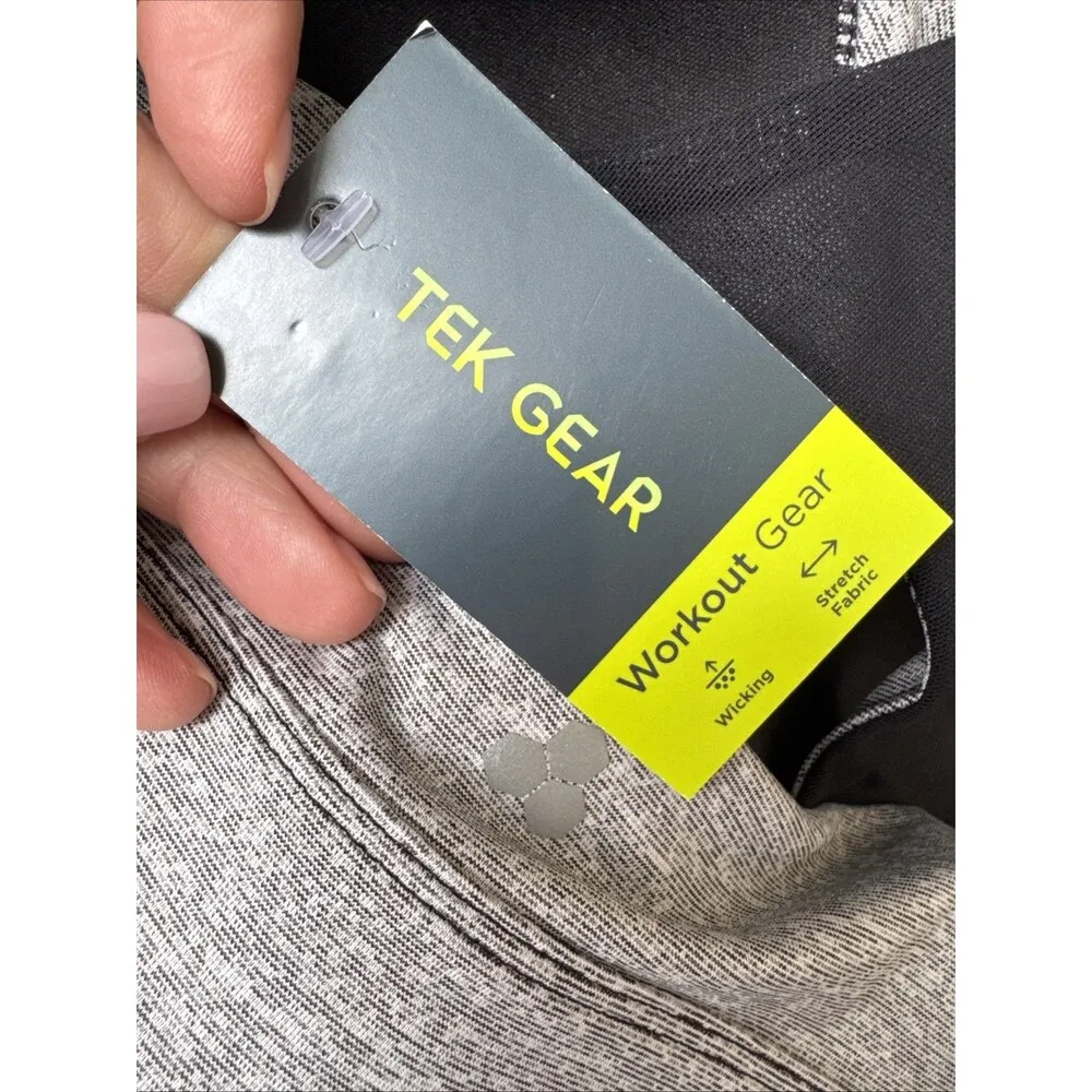 Tek Gear Women Grey H Ultrastretch Front Zip Medium Support Bra Size S New - Image 2