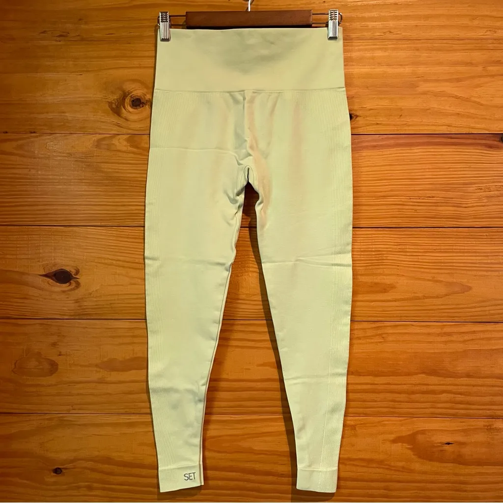 SET Active x Madelyn Cline Sculptflex Power Leggings Martini Green Large L - Image 3