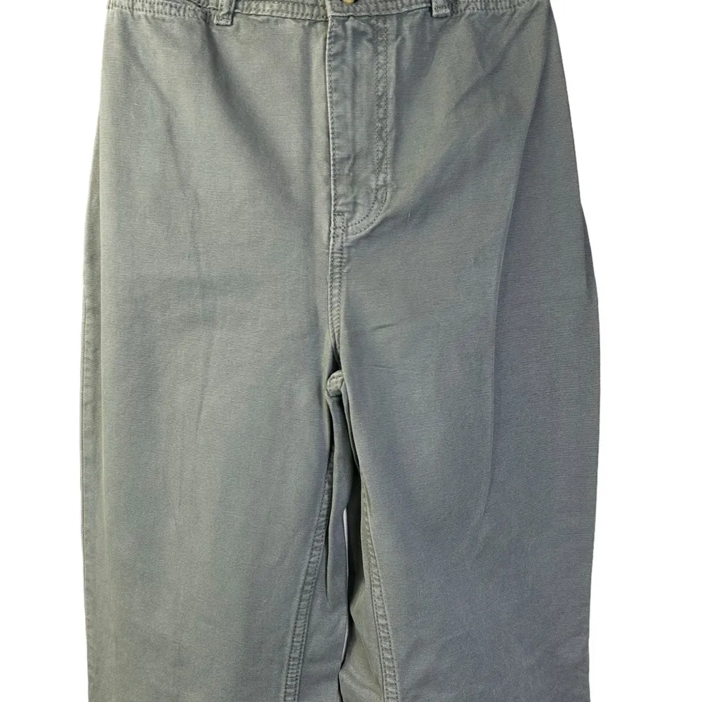 New We The Free People High Rise Wide Leg Pants Ary Green Utility Size 27 - Image 4